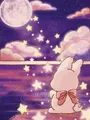 Peinture diamant lapin dessin animé 20 à 40 cm carré ou rond – Couleur RT0129