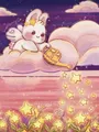 Peinture diamant lapin dessin animé 20 à 40 cm carré ou rond – Couleur RT0131