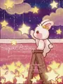 Peinture diamant lapin dessin animé 20 à 40 cm carré ou rond – Couleur RT0132