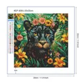 Peinture diamant léopard fleuri 30 à 50 cm – 4