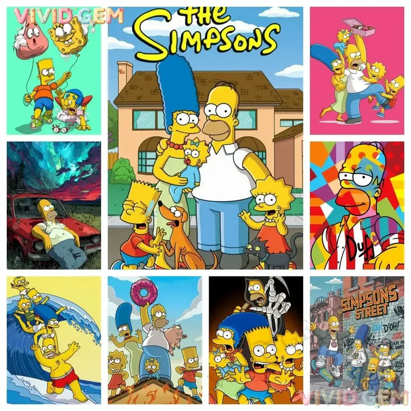 Peinture diamant Les Simpsons 20 à 70 cm