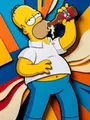Peinture diamant Les Simpsons 20 à 70 cm – Couleur Orange (14)