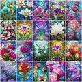 Peinture diamant lilas lotus rose 20 à 60 cm – 1