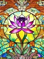 Peinture diamant lilas lotus rose 20 à 60 cm – Couleur 2125