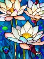 Peinture diamant lilas lotus rose 20 à 60 cm – Couleur 2133
