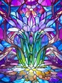 Peinture diamant lilas lotus rose 20 à 60 cm – Couleur 2134