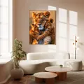 Peinture diamant lion 20 à 70 cm rond – 3