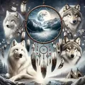 Peinture diamant loup 20 à 50 cm – Couleur 6650
