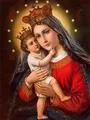 Peinture diamant Madone Jésus 30 à 70 cm – Couleur LJW57-13