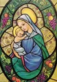 Peinture diamant Madone Jésus 30 à 70 cm – Couleur LJW57-16