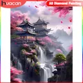 Peinture diamant maison japonaise fleur 30x40 à 40x50 cm – 1