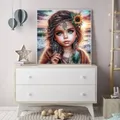 Peinture diamant marguerite fleur 20x20 à 50x50 cm – 3
