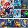 Peinture diamant Mario Bros 20 à 70 cm ronde ou carrée – 1