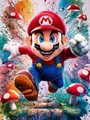 Peinture diamant Mario Bros 20 à 70 cm ronde ou carrée – Couleur A12