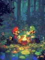 Peinture diamant Mario Bros 20 à 70 cm ronde ou carrée – Couleur A16