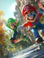 Peinture diamant Mario Bros 20 à 70 cm ronde ou carrée – Couleur A21