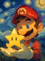 Peinture diamant Mario Bros 20 à 70 cm ronde ou carrée – Couleur Jaune (A2)