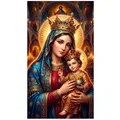 Peinture diamant Mère et Enfant 20 à 70 cm – Couleur Bleu (08)