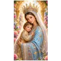 Peinture diamant Mère et Enfant 20 à 70 cm – Couleur Bourgogne (04)