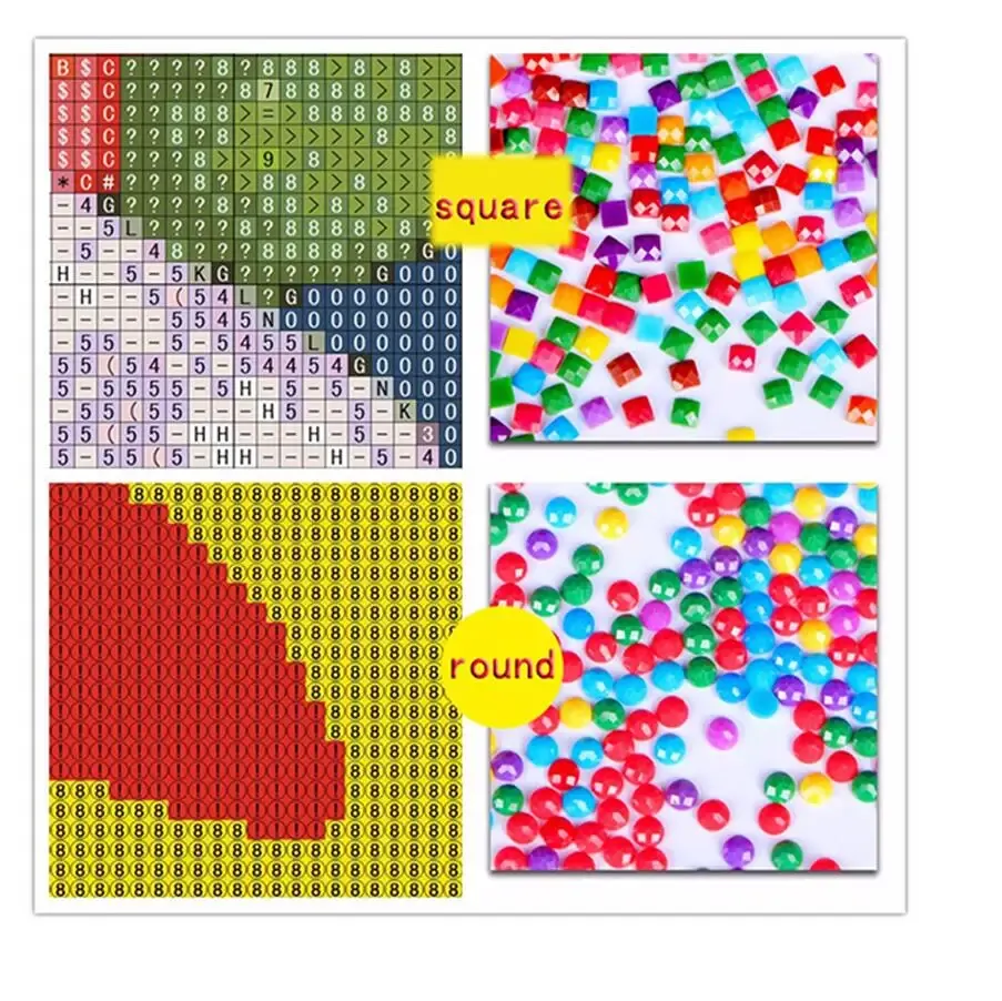 Peinture diamant Nativité ange 20 à 65 cm