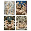 Peinture diamant Nativité avec cadre Noël – 1
