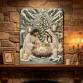 Peinture diamant Nativité avec cadre Noël – 5