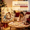 Peinture diamant Nativité bois 20 cm – 1