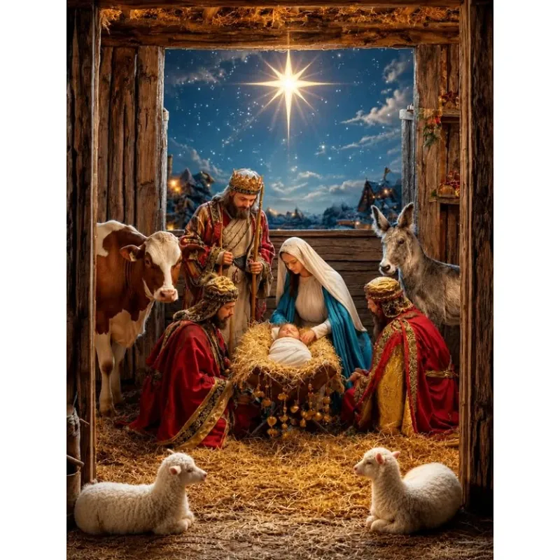 Peinture diamant Nativité Noël