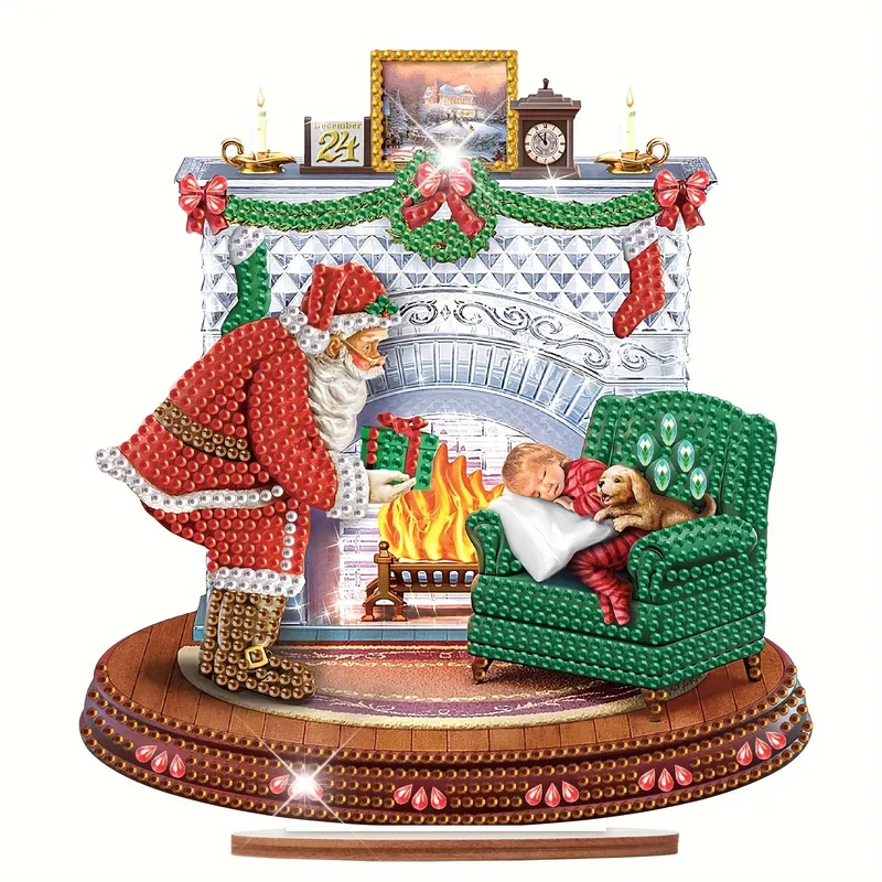 Peinture diamant Noël forme spéciale