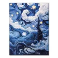 Peinture diamant nuit ciel étoilé 20 à 40 cm carré ou rond – Couleur jaune clair (XP-5570)