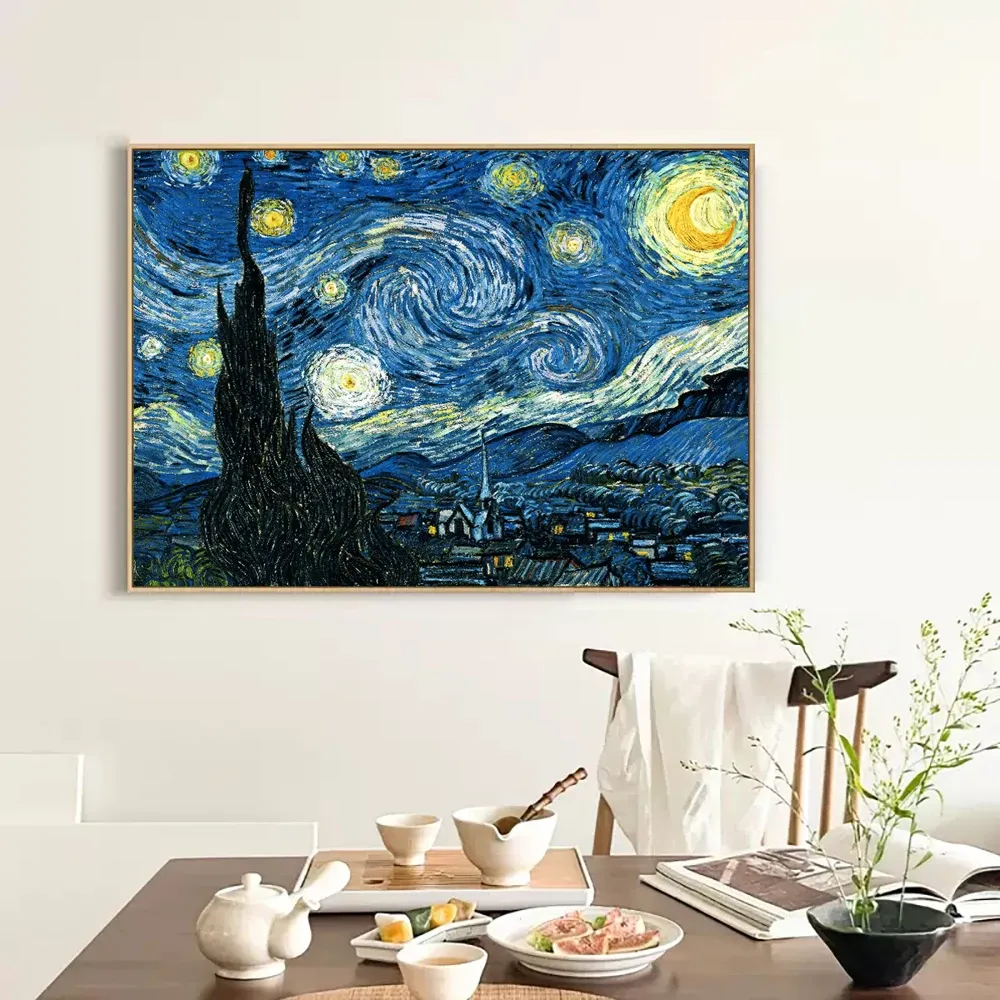 Peinture diamant nuit étoilée Van Gogh 20x30 à 40x50 cm