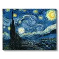 Peinture diamant nuit étoilée Van Gogh 20x30 à 40x50 cm – Couleur Jaune (XP-5408)