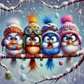 Peinture diamant ours animal 20x20 à 50x50 cm – Couleur 4096