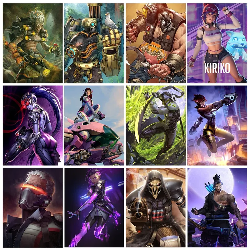 Peinture diamant Overwatch 20 à 70 cm