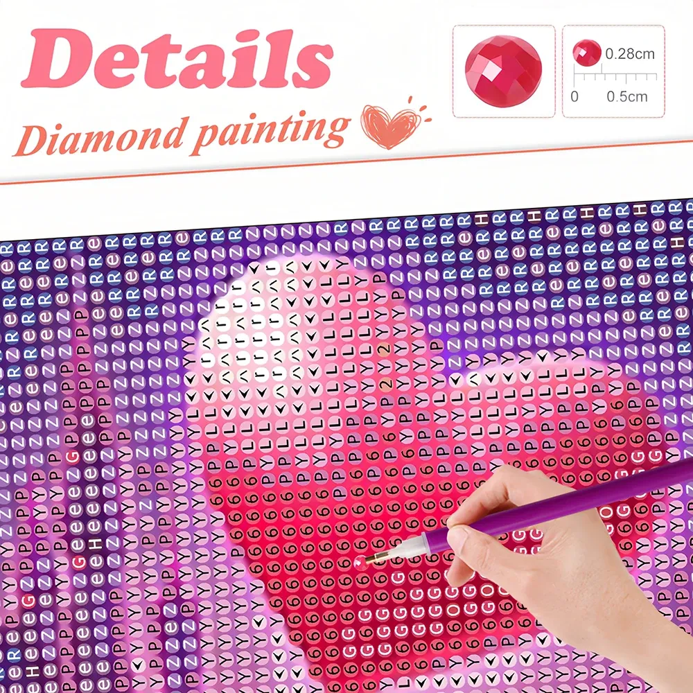 Peinture diamant papillon 20x20 à 50x50 cm