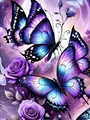 Peinture diamant papillon animal 20x30 à 50x70 cm – Couleur 474