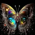 Peinture diamant papillon iridescent 30x30 cm – Couleur XE7-093