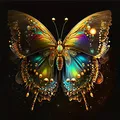 Peinture diamant papillon iridescent 30x30 cm – Couleur XE7-095