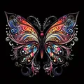 Peinture diamant papillon iridescent 30x30 cm – Couleur XE7-096