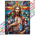 Peinture diamant Pâques Jésus 20 à 70 cm – Couleur Bleu (08)