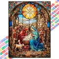 Peinture diamant Pâques Jésus 20 à 70 cm – Couleur Chocolat (21)