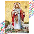 Peinture diamant Pâques Jésus 20 à 70 cm – Couleur Gris foncé (18)
