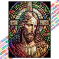 Peinture diamant Pâques Jésus 20 à 70 cm – Couleur jaune clair (12)