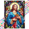Peinture diamant Pâques Jésus 20 à 70 cm – Couleur Orange (14)