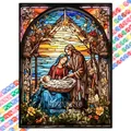 Peinture diamant Pâques Jésus 20 à 70 cm – Couleur Rouge (03)
