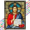 Peinture diamant Pâques Jésus 20 à 70 cm – Couleur Transparent (15)