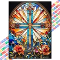 Peinture diamant Pâques Jésus 20 à 70 cm – Couleur vert clair (11)