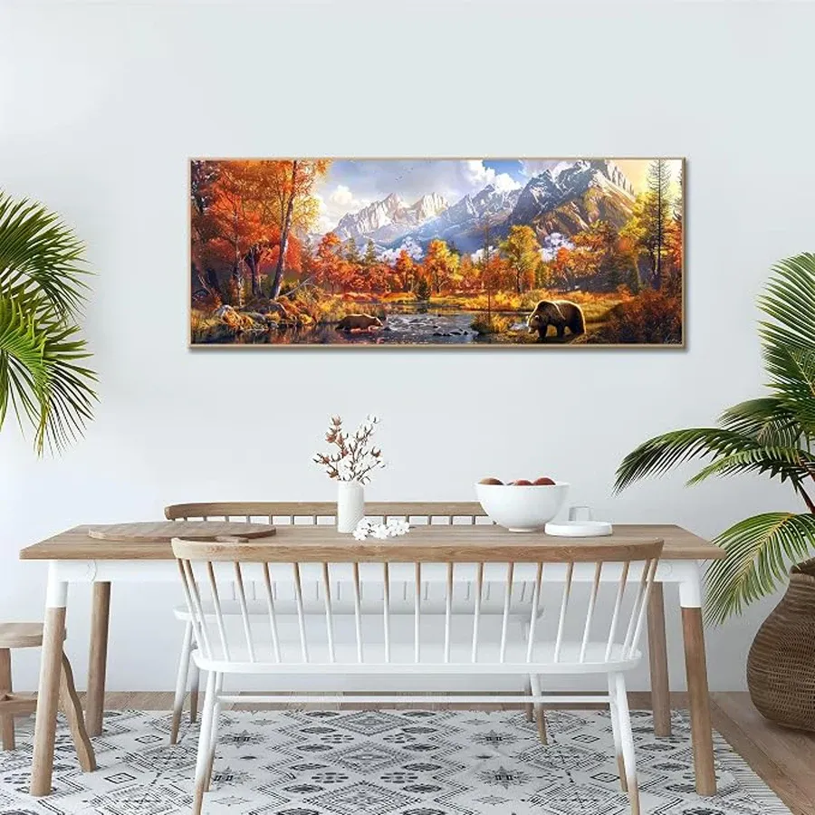 Peinture diamant paysage 20x60 à 30x90 cm