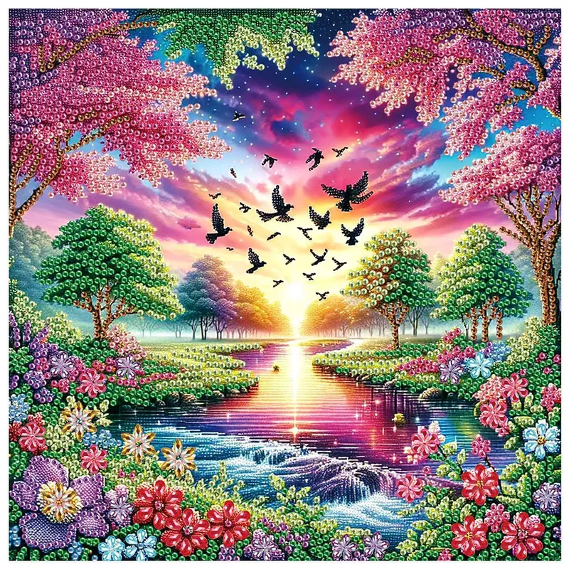 Peinture diamant paysage 30x30 cm