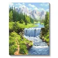 Peinture diamant paysage forêt 20x30 à 40x50 cm – Couleur FDX735